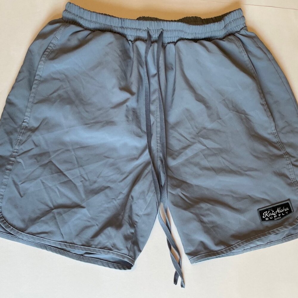 Maui Kai Aloha blue shorts